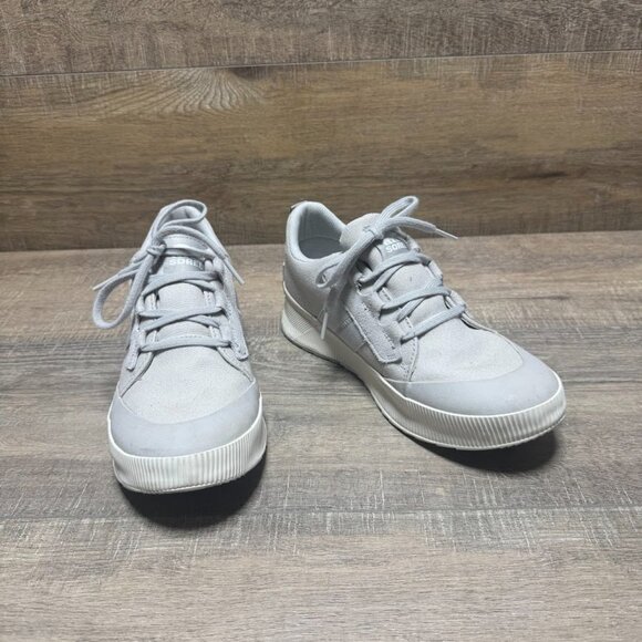 Sorel Out N About III Moonstone Canvas Sneakers Women's Size 8 - Picture 6 of 7